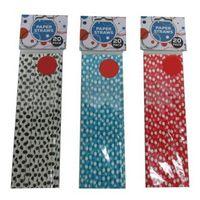 20 pack of paper straws white with black spots
