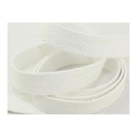 20mm Cotton Belting Webbing White