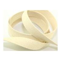 20mm Cotton Belting Webbing Cream