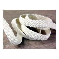 20mm Stretch Knitted Elastic Braid Cream