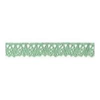 20mm essential trimmings cotton lace trimming mint green