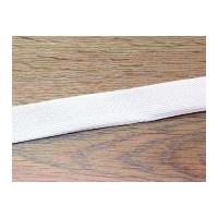 20mm Essential Trimmings Herringbone Cotton Webbing Tape White