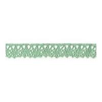 20mm Essential Trimmings Cotton Lace Trimming Mint Green