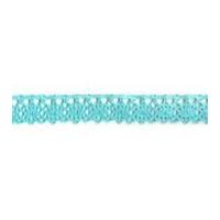 20mm Essential Trimmings Cotton Lace Trimming Turquoise
