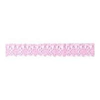 20mm essential trimmings cotton lace trimming pale pink