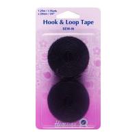 20mm Hemline Hook & Loop Sew On Tape Value Pack Black