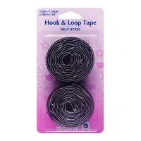 20mm Hemline Hook & Loop Stick On Dots Value Pack Black