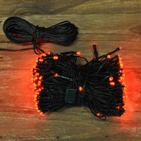 200 led red supabright string lights mains by premier