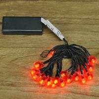 20 LED Battery Operated Red Berry Christmas String Lights