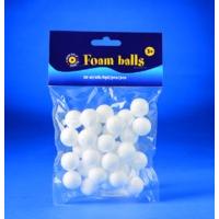 20mm White 30 Piece Foam Balls Pack
