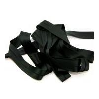 20mm luxury stretch satin bias binding tape black