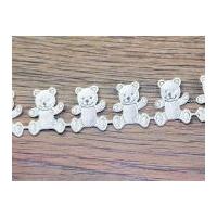 20mm Cut Out Teddy Bear Shaped Trimming Cream