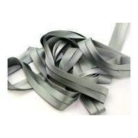 20mm Luxury Stretch Satin Bias Binding Tape Silver Grey