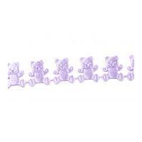 20mm Cut Out Teddy Bear Shaped Trimming Lilac