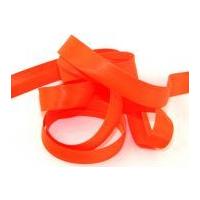 20mm Fluorescent Ultra Bright Satin Bias Binding Tape Orange