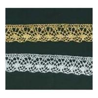 20mm flat lurex lace trimming gold