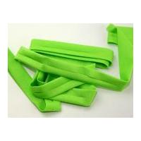 20mm Stretch Lycra Bias Binding Tape Fluorescent Green