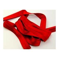 20mm luxury stretch satin bias binding tape red