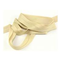 20mm cotton stretch bias binding tape beige