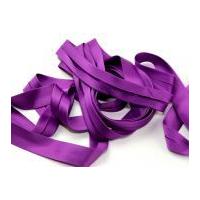 20mm Luxury Stretch Satin Bias Binding Tape Purple