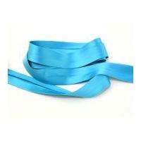 20mm luxury stretch satin bias binding tape turquoise