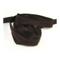 20mm Cotton Stretch Bias Binding Tape Chocolate Brown