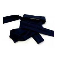 20mm stretch lycra bias binding tape navy blue