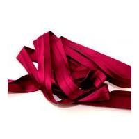 20mm Luxury Stretch Satin Bias Binding Tape Wine