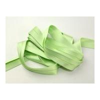 20mm Luxury Stretch Satin Bias Binding Tape Pale Green