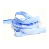 20mm luxury stretch satin bias binding tape sky blue