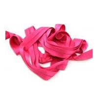 20mm Luxury Stretch Satin Bias Binding Tape Cerise Pink