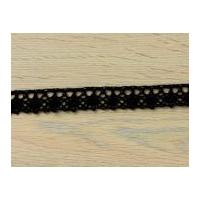 20mm Cotton Lace Trimming Black