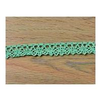 20mm cotton lace trimming mint green