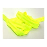 20mm Stretch Lycra Bias Binding Tape Fluorescent Yellow