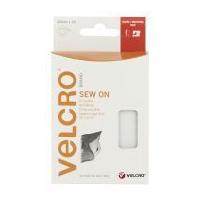 20mm velcro sew on hook loop tape 1m white