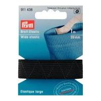 20mm Prym Standard Elastic 1m Black