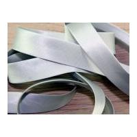 20mm prym duchesse satin bias binding silver grey