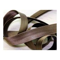 20mm prym duchesse satin bias binding medium brown