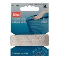 20mm Prym Standard Elastic 1m White