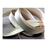 20mm prym duchesse satin bias binding beige