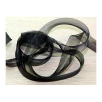 20mm Prym Organza Bias Binding Black