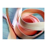 20mm Prym Duchesse Satin Bias Binding Peach Gold