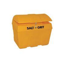 200 LITRE YELLOW GRIT BIN WITH HASP AND STAPLE
