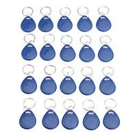 20 pcs writeble rfid keychain cardfob tag em format