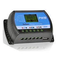 20A 12V/24V Solar Panel Charger Controller Battery Regulator With USB LCD PWM
