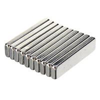 20 x 5 x 2mm powerful ndfeb magnets silver 10 pcs