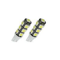 20X 6000K White T10 /921/912 Interior/License Plate SMD Light Bulbs 5050 13-LED