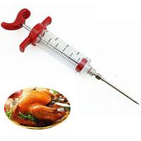 2016 BBQ Meat Syringe Marinade Injector Turkey Chicken Flavor Syringe Kitchen Cooking Syinge Accessories