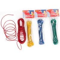 20cm Steel Wire Core Clothes Line - 4 Assorted Colours.