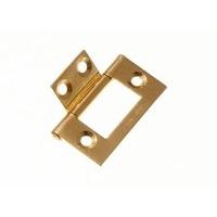 20 pairs flush hinge cabinet cupboard eb brass plated steel 38mm screw ...